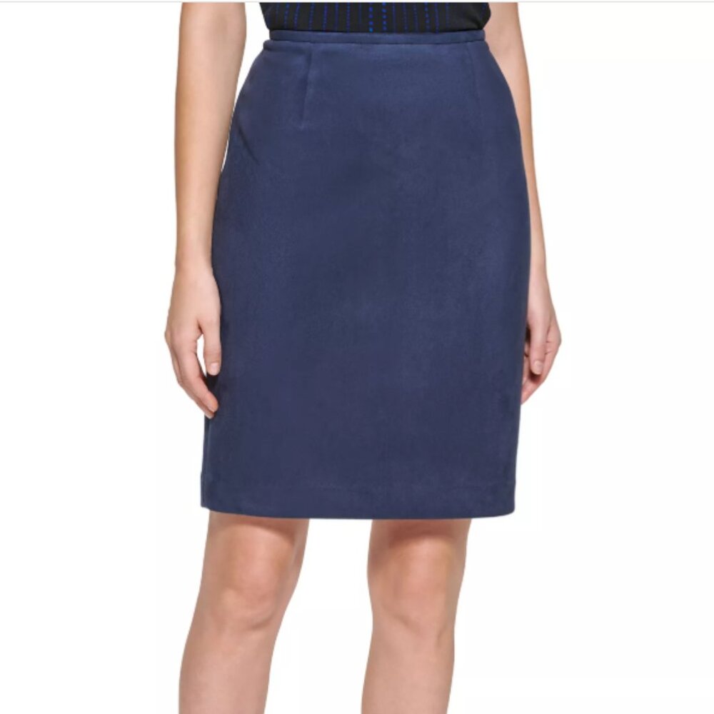 Calvin Klein Collection Deep Blue Midi Skirt